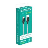 Фото EXPLOYD EX-K-499 USB - TYPE-C круглый серый 1М Classic Дата-кабель. Интернет-магазин Vseinet.ru Пенза
