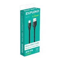 EXPLOYD EX-K-492 USB - microUSB круглый чёрный 1М Classic Дата-кабель. Интернет-магазин Vseinet.ru Пенза