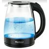 Фото Электрочайник Kelli KL-1368, прозрачный с черным. Интернет-магазин Vseinet.ru Пенза