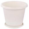 Фото Горшок цветочный "Эконом" 10л с поддоном (белый) (уп.18) М7257 г.Октябрьский. Интернет-магазин Vseinet.ru Пенза