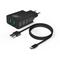 Фото № 1 BORASCO Сетевое зарядное устройство 2 USB, 2,4A + Дата-кабель TYPE-C, 1м, черное (37264)