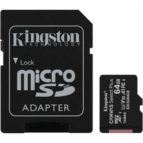 Фото Карта памяти MicroSDXC 64 Gb Kingston class 10 100Mb/s Canvas Select Plus / SDCS2/64GB / Read- 85Mb/s. Интернет-магазин Vseinet.ru Пенза