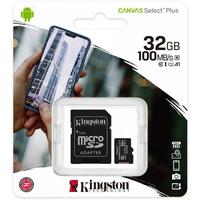 Фото Карта памяти MicroSDHC 32 Gb Kingston class 10 100Mb/s Canvas Select Plus / SDCS2/32GB. Интернет-магазин Vseinet.ru Пенза