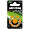 Фото CAMELION ZA13 BL-6 Mercury Free (A13-BP6(0%Hg), батарейка для слуховых аппаратов, 1.4 V (цена за 1 шт.). Интернет-магазин Vseinet.ru Пенза