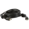 Фото Кабель HDMI Ver.1.4 Blue/white jack HDMI(19pin)/HDMI(19pin) (10м) феррит.кольца Позолоченные контакты. Интернет-магазин Vseinet.ru Пенза