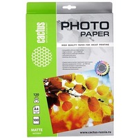 Фотобумага Cactus CS-MA4120100 A4/120г/м2/100л. матовая для струйной печати. Интернет-магазин Vseinet.ru Пенза