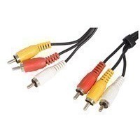 Кабель Buro BAAC027-1 3хRCA (m-m) 1.0м черный. Интернет-магазин Vseinet.ru Пенза