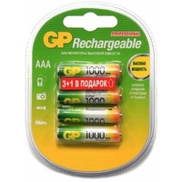 Аккумулятор AAA GP 100AAAHC, Ni-MH, 1000 mAh, 1.2 V (в упаковке 4 шт., цена за 1 шт.). Интернет-магазин Vseinet.ru Пенза