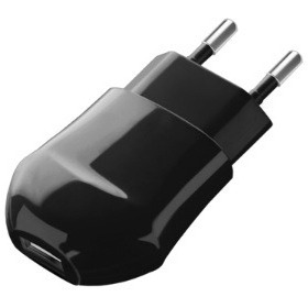 Фото  Сетевое зарядное устройство Deppa 23123  черное, 1 А, USB . Интернет-магазин Vseinet.ru Пенза