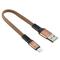 Фото № 1 Кабель Digma USB A(m) Lightning (m) 0.15м USB 2.0 (am) - Lightning (m), 0.15 м, коричневый