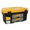 Фото № 0 М 2927 Ящик для инструментов УРАН 21'' (с двумя консолями и коробками) желтый с черным