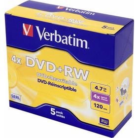 Фото Диск DVD+RW Verbatim 4.7Gb 4x DataLife+ Jewel Case (5шт) 43229. Интернет-магазин Vseinet.ru Пенза