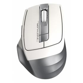 Фото Мышь A4 Fstyler FG35 серебристый/белый оптическая (2000dpi) беспроводная USB (6but). Интернет-магазин Vseinet.ru Пенза