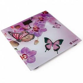 Фото Весы напольные Delta D-9235/1, с рисунком «Бабочки в цветах». Интернет-магазин Vseinet.ru Пенза