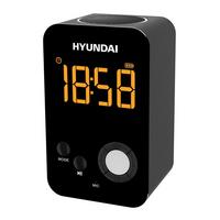 Фото Радиобудильник Hyundai H-RCL300 черный LCD подсв:оранжевая часы:цифровые FM. Интернет-магазин Vseinet.ru Пенза