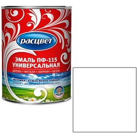 Фото Эмаль "Расцвет" "Универсальная" белая 0,9 кг.. Интернет-магазин Vseinet.ru Пенза