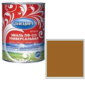 Фото Эмаль "Расцвет" "Универсальная" коричневая 0.9 кг.. Интернет-магазин Vseinet.ru Пенза