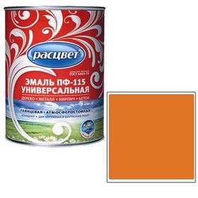Фото Эмаль "Расцвет" "Универсальная" оранжевая 0,9 кг.. Интернет-магазин Vseinet.ru Пенза