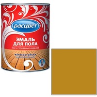 Эмаль "Расцвет" желто-корич. для пола 0,9 кг.. Интернет-магазин Vseinet.ru Пенза