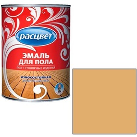 Фото Эмаль "Расцвет" золот-корич. для пола 0,9 кг.. Интернет-магазин Vseinet.ru Пенза