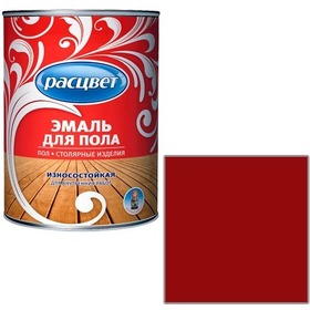 Фото Эмаль "Расцвет" красно-корич. для пола 0.9 кг.. Интернет-магазин Vseinet.ru Пенза