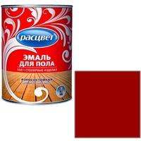 Фото Эмаль "Расцвет" красно-корич. для пола 1,9 кг.. Интернет-магазин Vseinet.ru Пенза