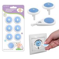 Фото Набор заглушек для розеток с ключом. 6шт. * NEW, 90.159 (МультиДом). Интернет-магазин Vseinet.ru Пенза