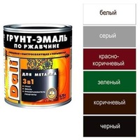 ГРУНТ-ЭМАЛЬ по ржавчине (0,75л.) белый "Рогнеда". Интернет-магазин Vseinet.ru Пенза