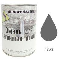 Фото Эмаль для бетонных полов 1,9 кг. СЕРАЯ "АКП". Интернет-магазин Vseinet.ru Пенза