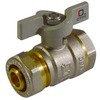 Фото Кран шар. для воды 16x1/2" ц/г бабочка CTM СТАНДАРТ CWPF 1216. Интернет-магазин Vseinet.ru Пенза