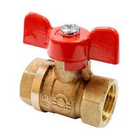 Фото Кран шаровой латунный 1/2" ВН/ВН ручка-бабочка, VALFEX 11Б27фт1М (96/24). Интернет-магазин Vseinet.ru Пенза