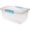 Фото Ящик для хранения Laconic с защелками 9 л небесный прозрачный BQ2513. Интернет-магазин Vseinet.ru Пенза