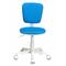 Фото № 3 Кресло детское Бюрократ CH-W204NX/BLUE голубой TW-55 (пластик белый)