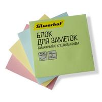 Фото Блок самоклеящийся бумажный Silwerhof 682156-06 76x76мм 100лист. 75г/м2 пастель зеленый. Интернет-магазин Vseinet.ru Пенза