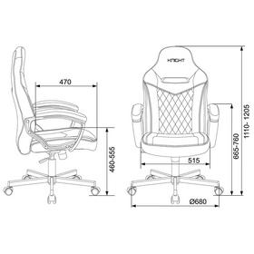 Фото Кресло игровое БЮРОКРАТ VIKING 6 KNIGHT, на колесиках, ткань, коричневый [viking 6 knight br]. Интернет-магазин Vseinet.ru Пенза