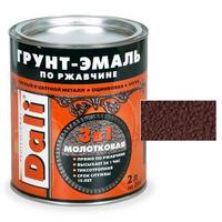 Фото Грунт-эмаль по ржавчине МОЛОТКОВАЯ (2,0 л.) коричневый "Рогнеда" (20462). Интернет-магазин Vseinet.ru Пенза