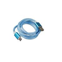Фото Дата-кабель CADENA microUSB - USB2.0, 1м, синий, WS018. Интернет-магазин Vseinet.ru Пенза