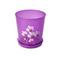 Фото № 1 Горшок цветочный для орхидеи 1,2л с поддоном прозрачно-фиолетовый (уп.21) М7543 г.Октябрьский