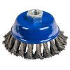 Фото Кордщетка для МШУ чашеобразная витая ПРАКТИКА 90 мм М14 (1шт.) блистер. Интернет-магазин Vseinet.ru Пенза