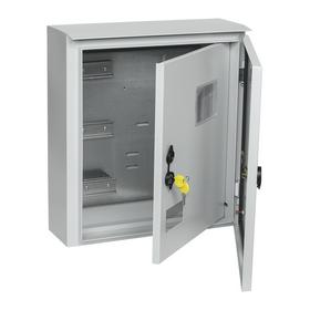 Фото Щит распределительный IEK MKM51-N-09-54 ЩУ 3/1-1 У1 IP66 навесной 400мм 150мм 445мм 12шт металл IP66 серый с возможностью установки счетчика (упак.:1шт). Интернет-магазин Vseinet.ru Пенза