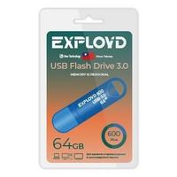 Фото EXPLOYD EX-64GB-600-Blue USB 3.0. Интернет-магазин Vseinet.ru Пенза