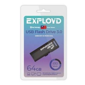 Фото EXPLOYD EX-64GB-610-Black USB 3.0. Интернет-магазин Vseinet.ru Пенза