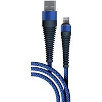Фото Кабель BORASCO Fishbone, Lightning (m), USB A(m), 1м, синий [38509]. Интернет-магазин Vseinet.ru Пенза