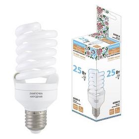 Фото Лампа люминесцентная НЛ-FST2-25Вт-6500 К-Е27 (54х126мм) (SQ0347-0064). Интернет-магазин Vseinet.ru Пенза