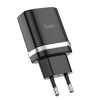 Фото  Сетевое зарядное устройство Hoco C12Q "Smart" QC3.0  черное, 3 А, USB . Интернет-магазин Vseinet.ru Пенза