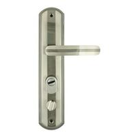 Фото Ручка дверная на планке 301-68 мм левая мат.хром/черн.никель арт.5550 Нора-М. Интернет-магазин Vseinet.ru Пенза