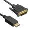 Фото № 0 Кабель аудио-видео BURO 1.1v, DisplayPort (m) - DVI-D (Dual Link) (m) , 2м, GOLD черный [bhp dpp dvi-2]