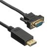 Фото Кабель аудио-видео BURO 1.1v, DisplayPort (m) - VGA (m) , 3м, GOLD черный [bhp dpp vga-3]. Интернет-магазин Vseinet.ru Пенза