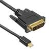 Фото Кабель аудио-видео BURO 1.1v, miniDisplayport (m) - DVI-D (Dual Link) (m) , 2м, GOLD черный [bhp mdpp-dvi-2]. Интернет-магазин Vseinet.ru Пенза