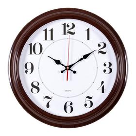 Фото Часы настенные аналоговые Бюрократ WALLC-R85P D35см коричневый/белый. Интернет-магазин Vseinet.ru Пенза